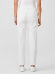 Eileen Fisher Denim | Organic Cotton Denim High-Waisted Jean White - Women