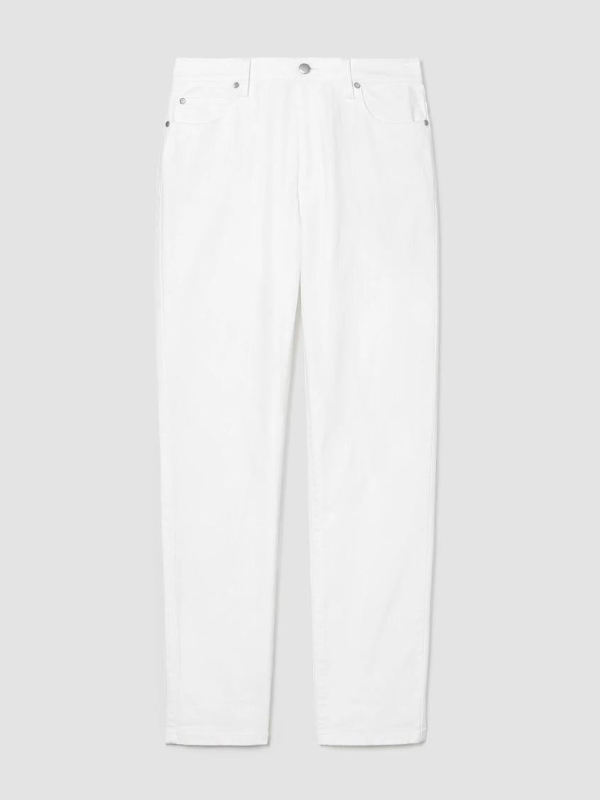 Eileen Fisher Denim | Organic Cotton Denim High-Waisted Jean White - Women