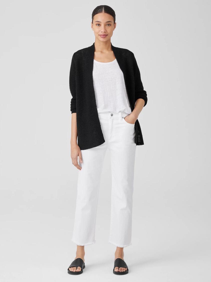 Eileen Fisher Denim | Organic Cotton Denim Straight Jean White - Women