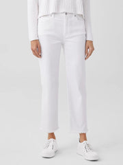Eileen Fisher Denim | Organic Cotton Denim Straight Jean White - Women