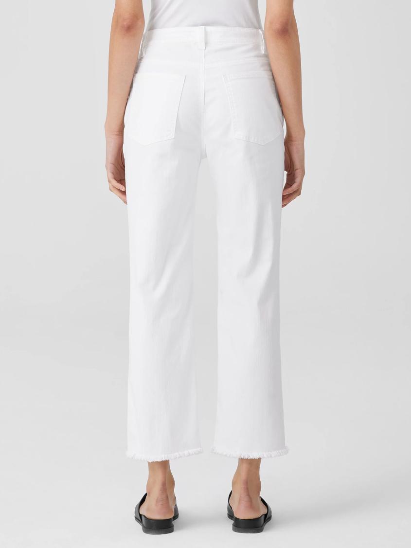 Eileen Fisher Denim | Organic Cotton Denim Straight Jean White - Women