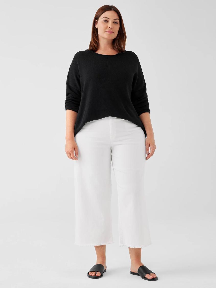 Eileen Fisher Denim | Organic Cotton Denim Straight Jean White - Women