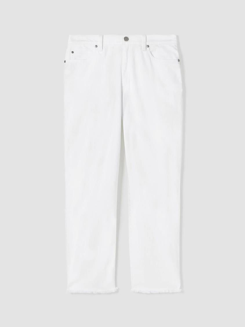 Eileen Fisher Denim | Organic Cotton Denim Straight Jean White - Women