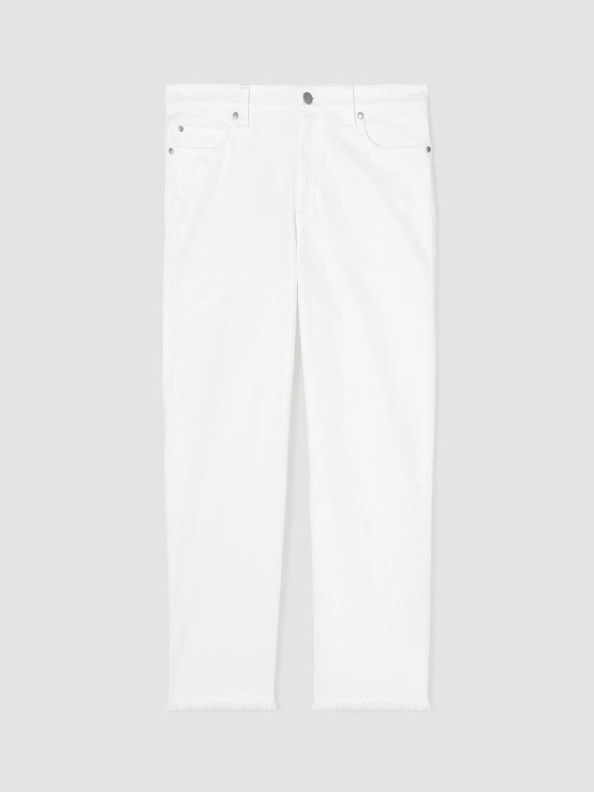 Eileen Fisher Denim | Organic Cotton Denim Straight Jean White - Women
