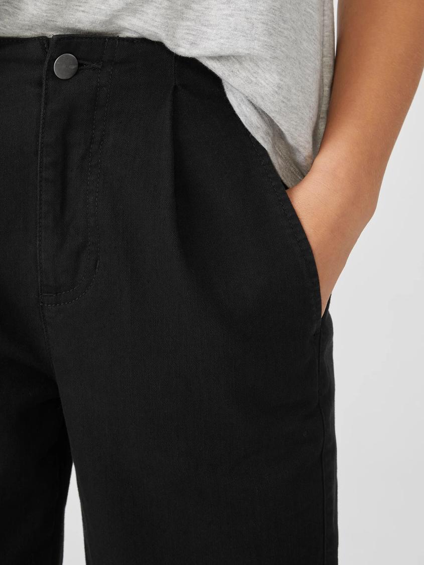 Eileen Fisher Denim | Organic Cotton Denim Tapered Pant Black - Women
