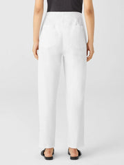Eileen Fisher Denim | Organic Cotton Denim Tapered Pant White - Women