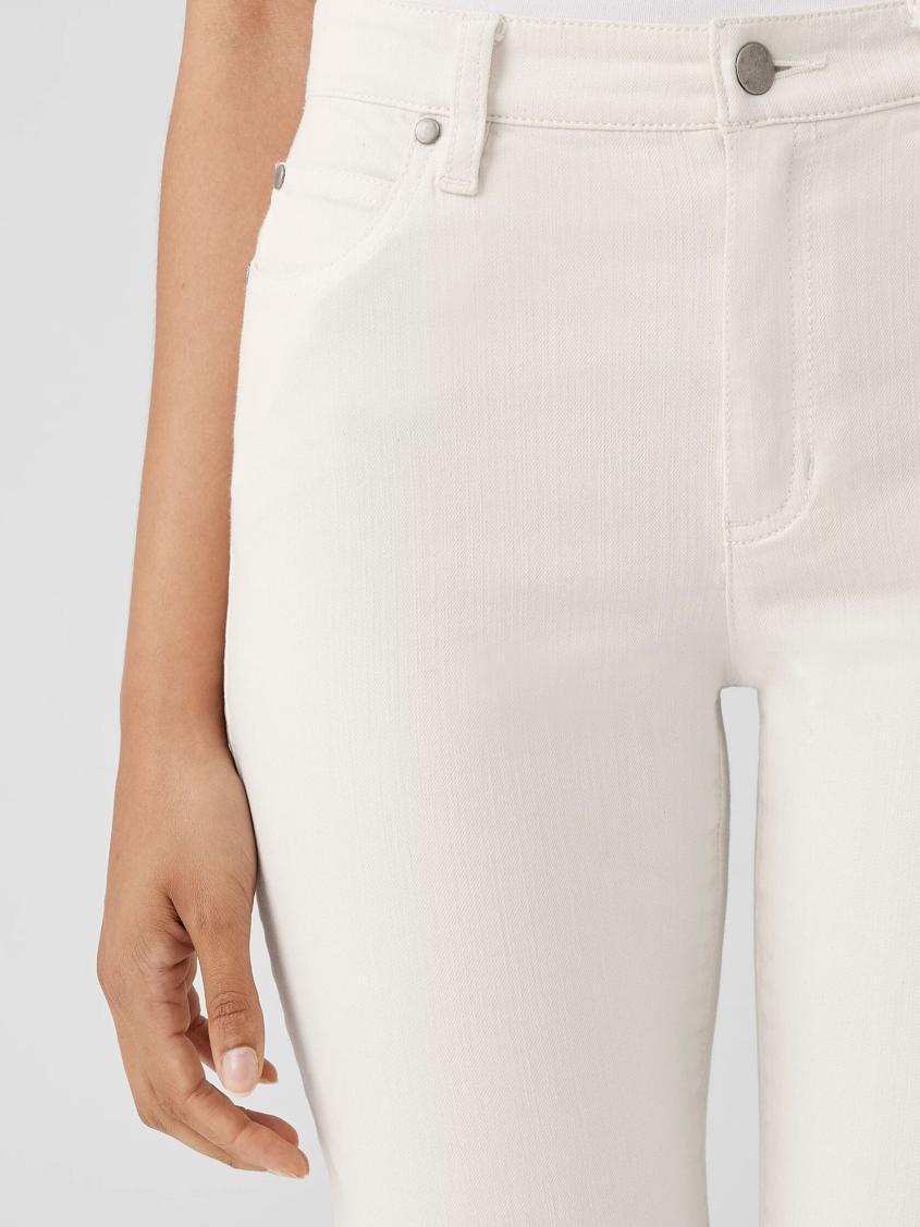 Eileen Fisher Denim | Undyed Organic Cotton Denim High-Waisted Jean Undyed Natural - Women