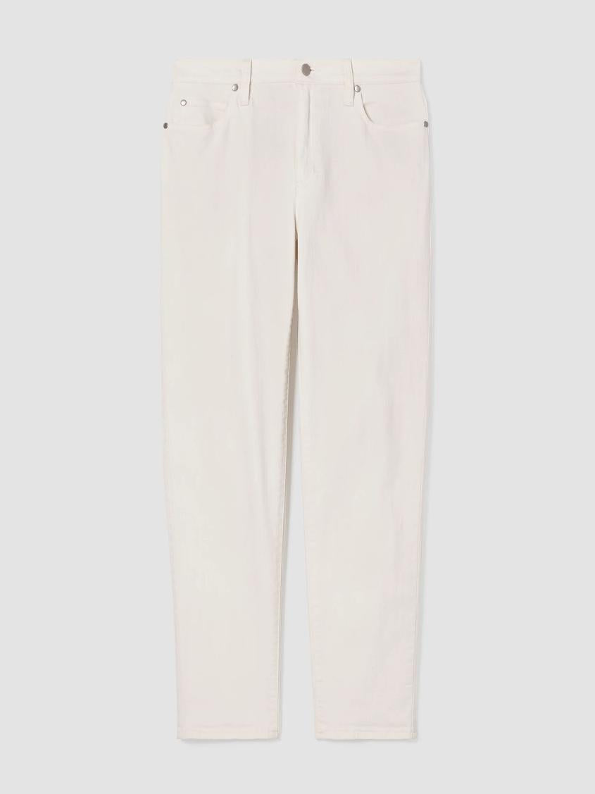 Eileen Fisher Denim | Undyed Organic Cotton Denim High-Waisted Jean Undyed Natural - Women