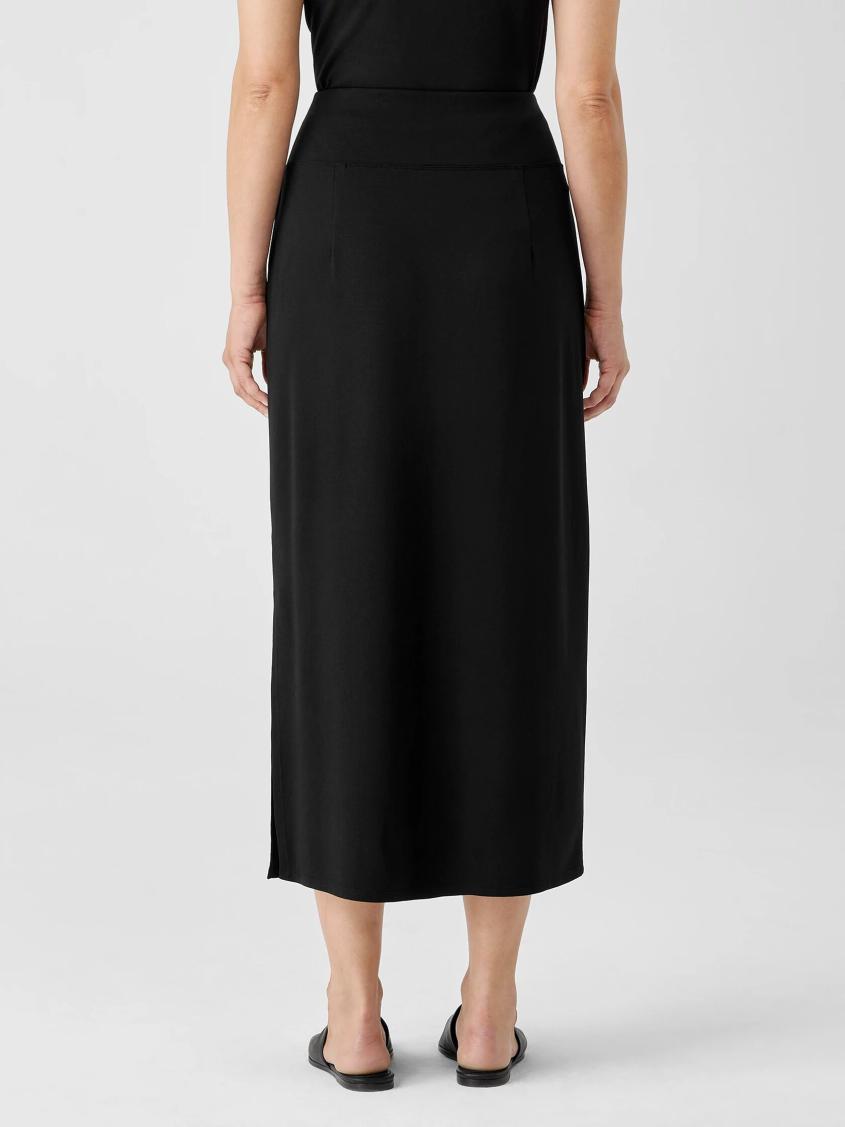 Eileen Fisher Dresses &amp; Skirts | Stretch Jersey Knit Straight Skirt Black - Women