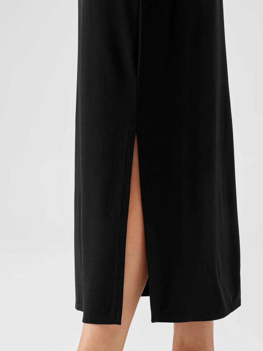 Eileen Fisher Dresses &amp; Skirts | Stretch Jersey Knit Straight Skirt Black - Women