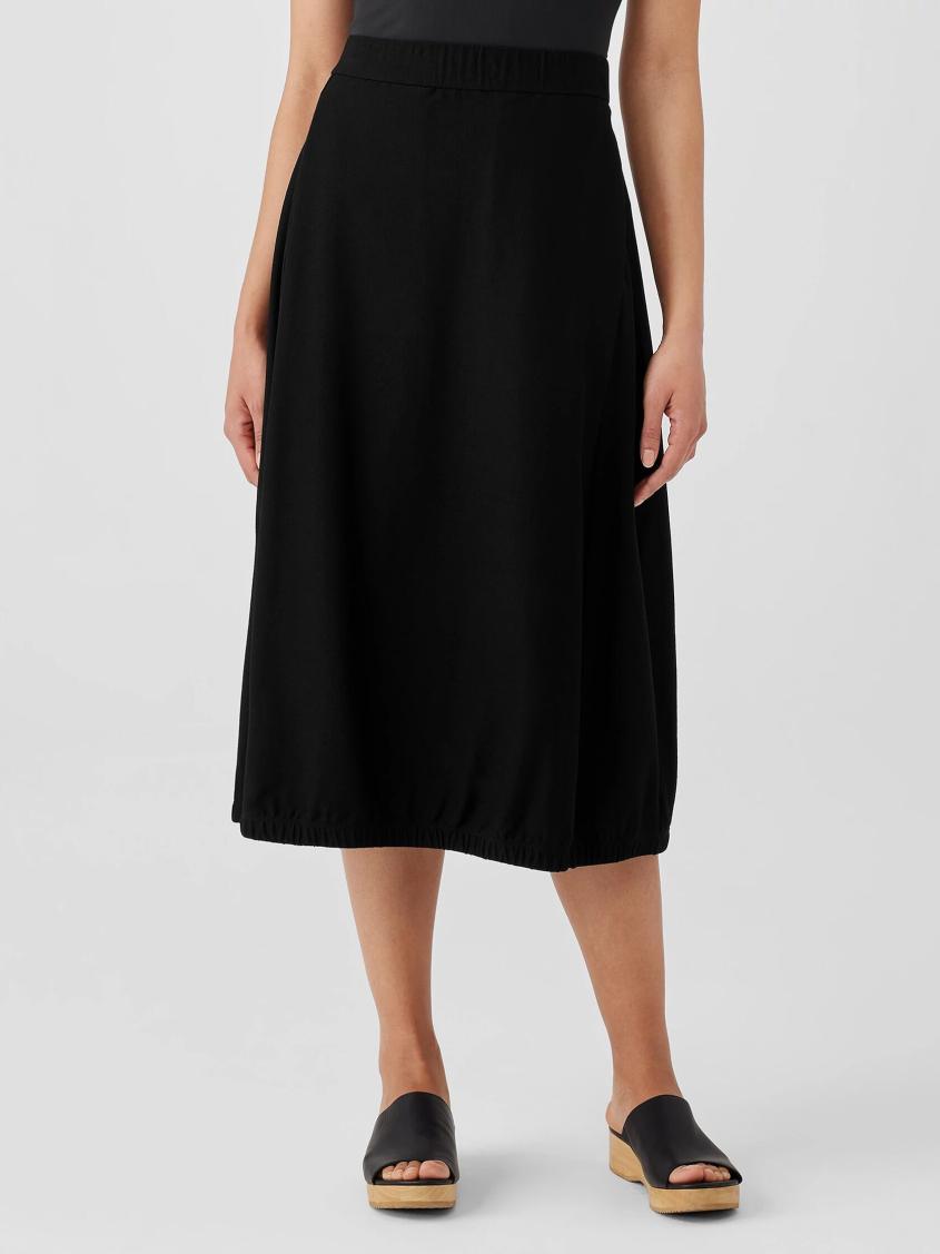 Eileen Fisher Dresses &amp; Skirts | Washable Stretch Crepe Lantern Skirt Black - Women