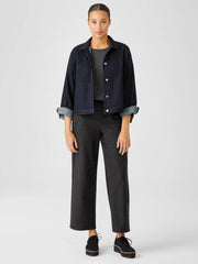 Eileen Fisher Jackets, Coats &amp; Vests | Organic Cotton Stretch Denim Jacket Utility Blue - Women