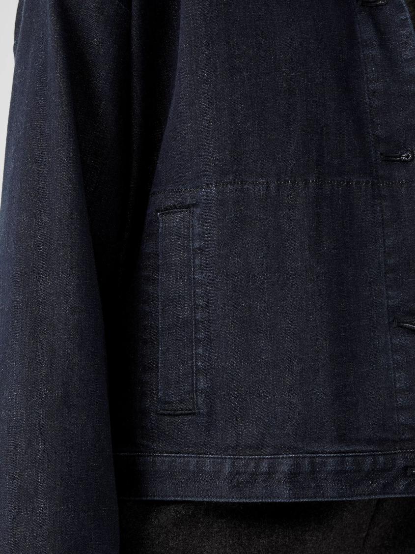 Eileen Fisher Jackets, Coats &amp; Vests | Organic Cotton Stretch Denim Jacket Utility Blue - Women
