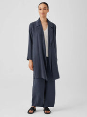 Eileen Fisher Jackets, Coats &amp; Vests | Sandwashed Twill Trench Coat Ocean - Women