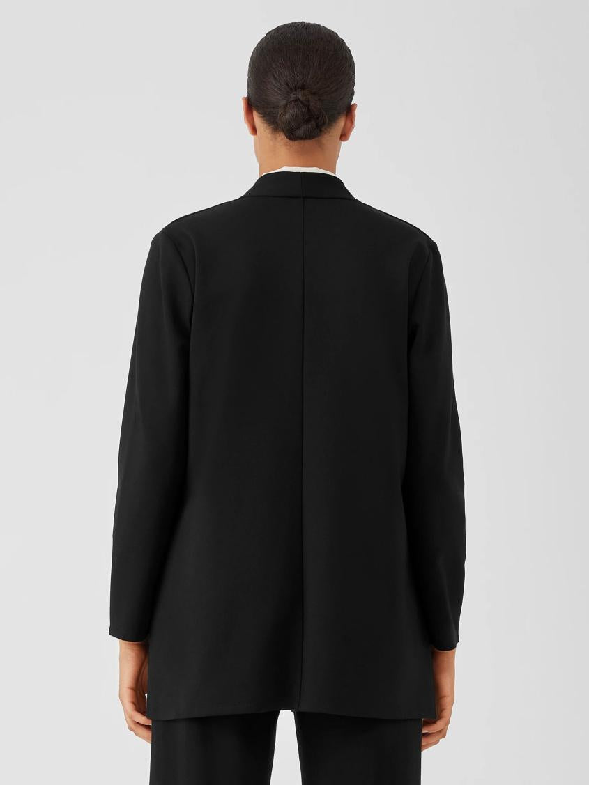 Eileen Fisher Jackets, Coats &amp; Vests | Washable Flex Ponte High Collar Jacket Black - Women
