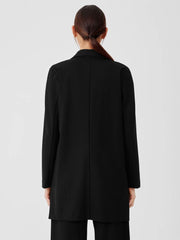 Eileen Fisher Jackets, Coats &amp; Vests | Washable Flex Ponte Long Blazer Black - Women