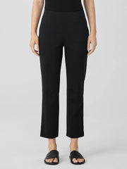 Eileen Fisher Pants, Shorts &amp; Jumpsuits | Cotton Blend Ponte Pant With Slits Black - Women