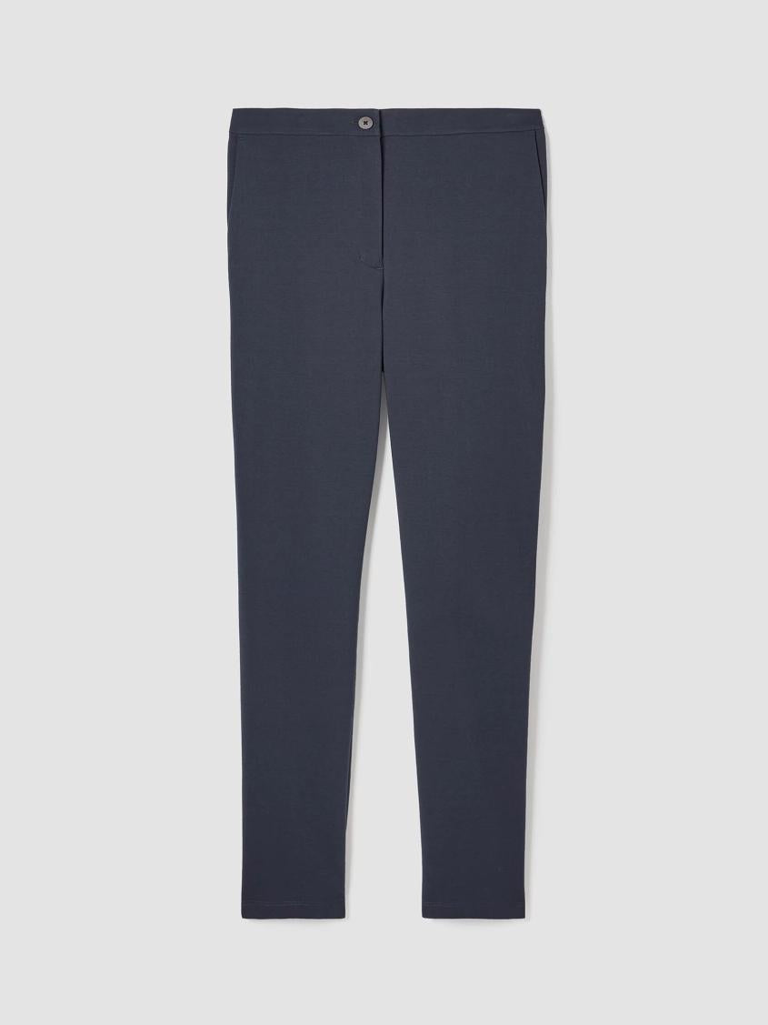 Eileen Fisher Pants, Shorts &amp; Jumpsuits | Cotton Blend Ponte Slim Pant Ocean - Women
