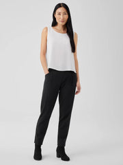 Eileen Fisher Pants, Shorts &amp; Jumpsuits | Cotton Blend Ponte Tapered Pant Black - Women