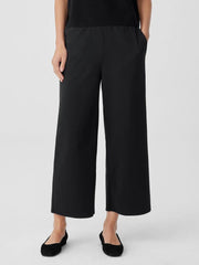 Eileen Fisher Pants, Shorts &amp; Jumpsuits | Cotton Blend Ponte Wide-Leg Pant Black - Women
