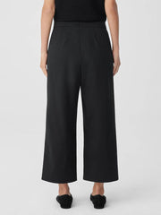 Eileen Fisher Pants, Shorts &amp; Jumpsuits | Cotton Blend Ponte Wide-Leg Pant Black - Women