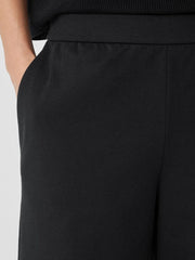 Eileen Fisher Pants, Shorts &amp; Jumpsuits | Cotton Blend Ponte Wide-Leg Pant Black - Women