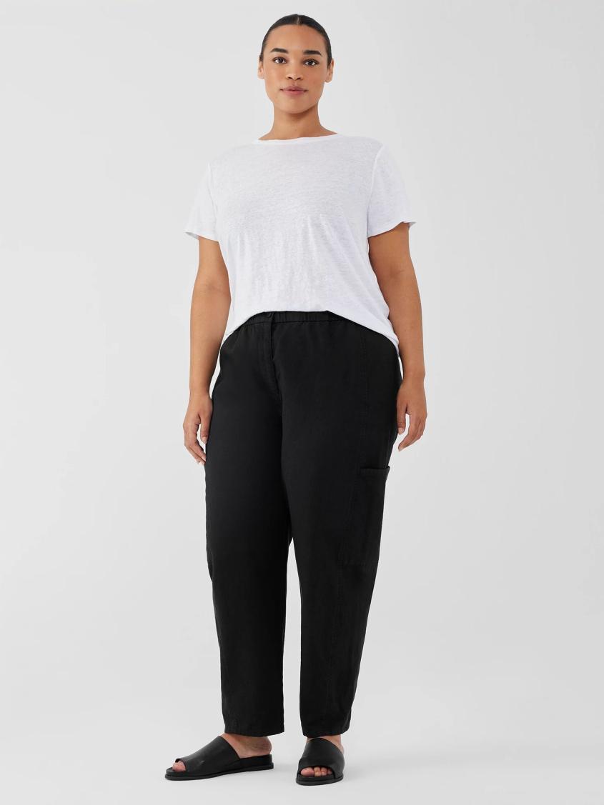 Eileen Fisher Pants, Shorts &amp; Jumpsuits | Cotton Hemp Stretch Lantern Pant Black - Women