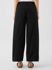 Eileen Fisher Pants, Shorts &amp; Jumpsuits | Cotton Hemp Stretch Wide-Leg Pant Black - Women