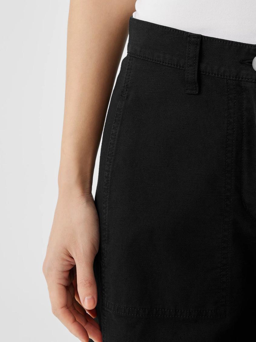 Eileen Fisher Pants, Shorts &amp; Jumpsuits | Cotton Hemp Stretch Wide-Leg Pant Black - Women