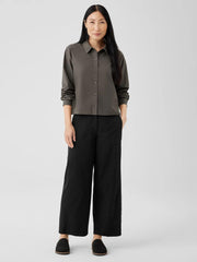 Eileen Fisher Pants, Shorts &amp; Jumpsuits | Cotton Hemp Stretch Wide-Leg Pant Black - Women