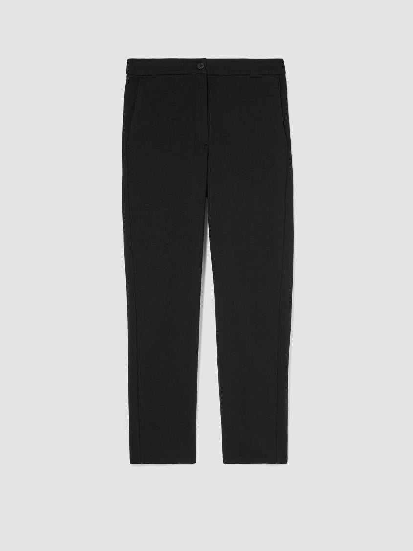 Eileen Fisher Pants, Shorts &amp; Jumpsuits | Cotton Ponte Slim Pant Black - Women