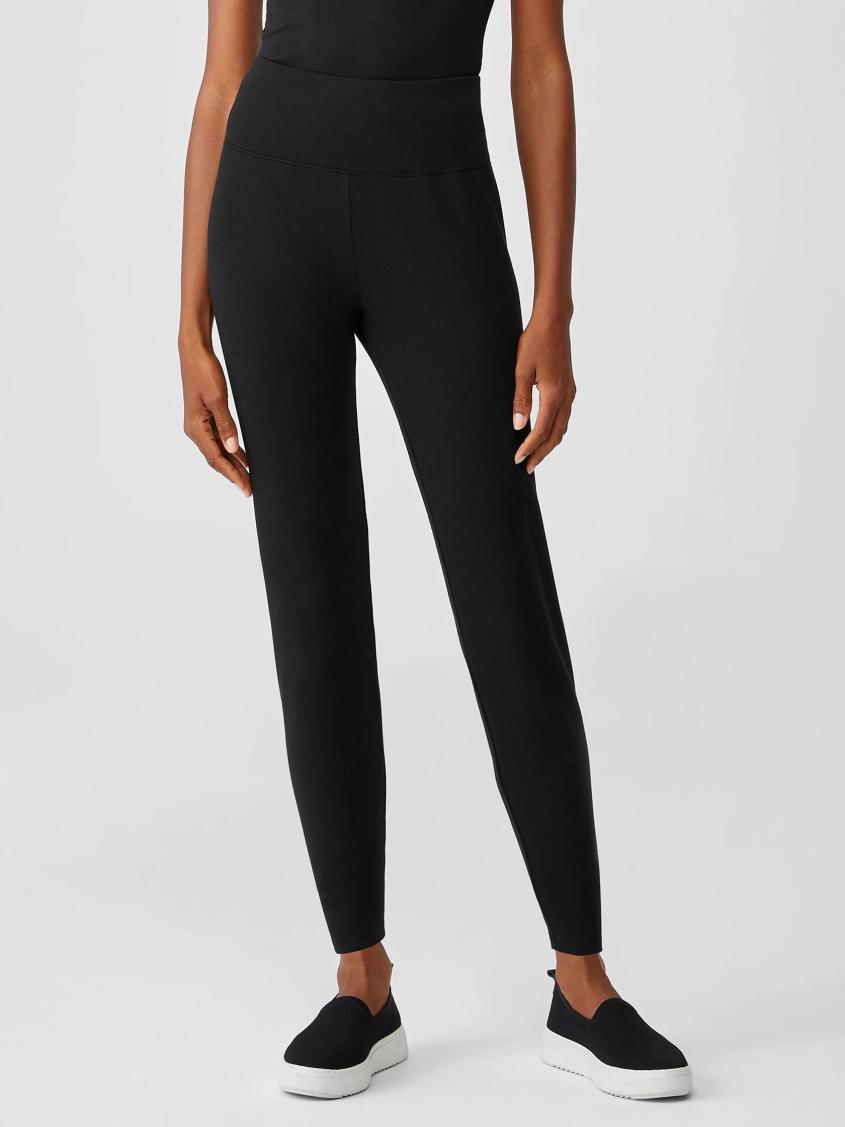 Eileen Fisher Pants, Shorts &amp; Jumpsuits | Cozy Brushed Terry Hug High-Waisted Leggings Black - Women