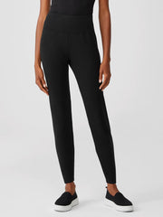 Eileen Fisher Pants, Shorts &amp; Jumpsuits | Cozy Brushed Terry Hug High-Waisted Leggings Black - Women