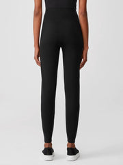Eileen Fisher Pants, Shorts &amp; Jumpsuits | Cozy Brushed Terry Hug High-Waisted Leggings Black - Women