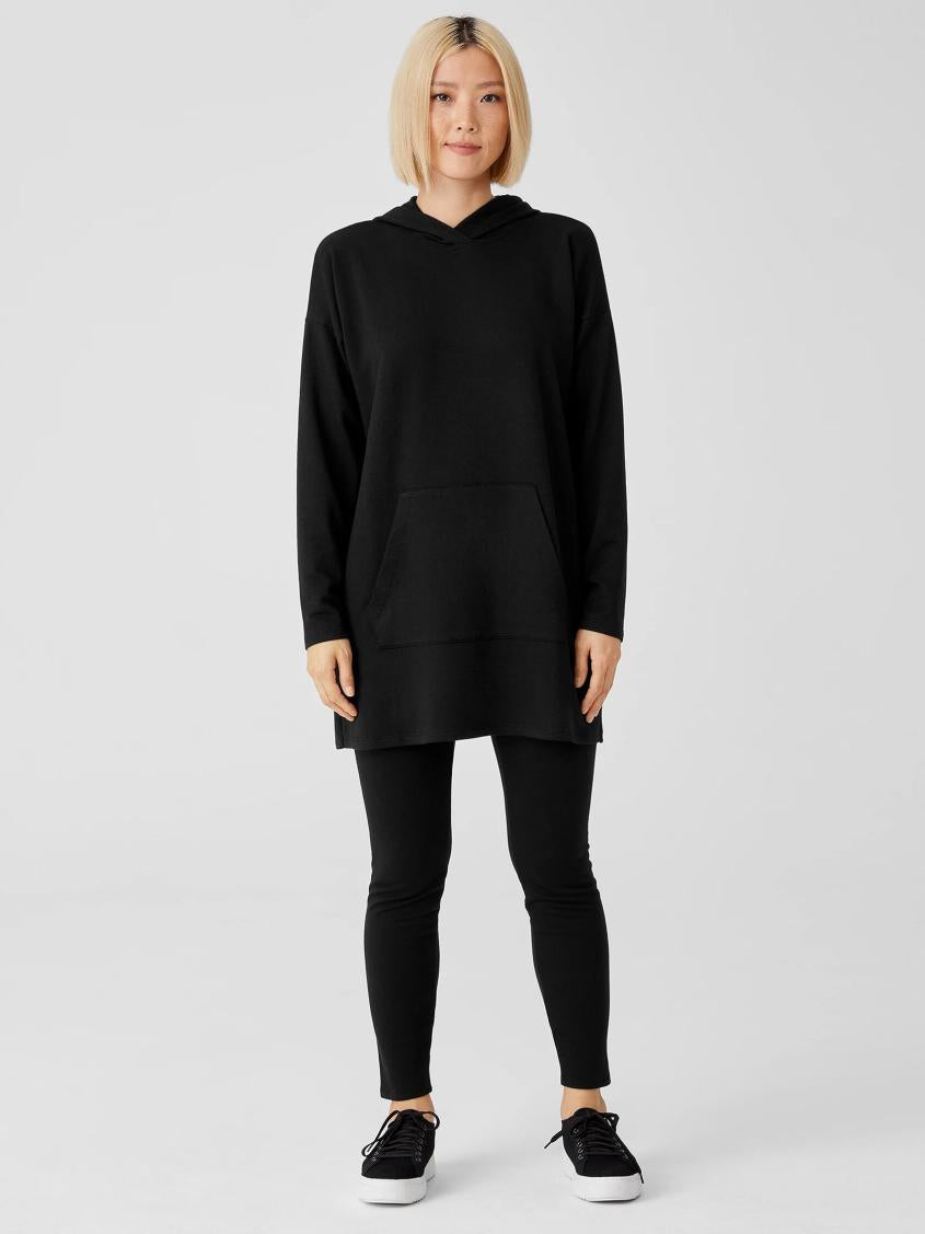 Eileen Fisher Pants, Shorts &amp; Jumpsuits | Cozy Brushed Terry Hug High-Waisted Leggings Black - Women