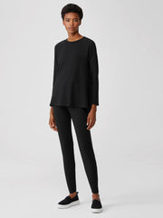 Eileen Fisher Pants, Shorts &amp; Jumpsuits | Cozy Brushed Terry Hug High-Waisted Leggings Black - Women