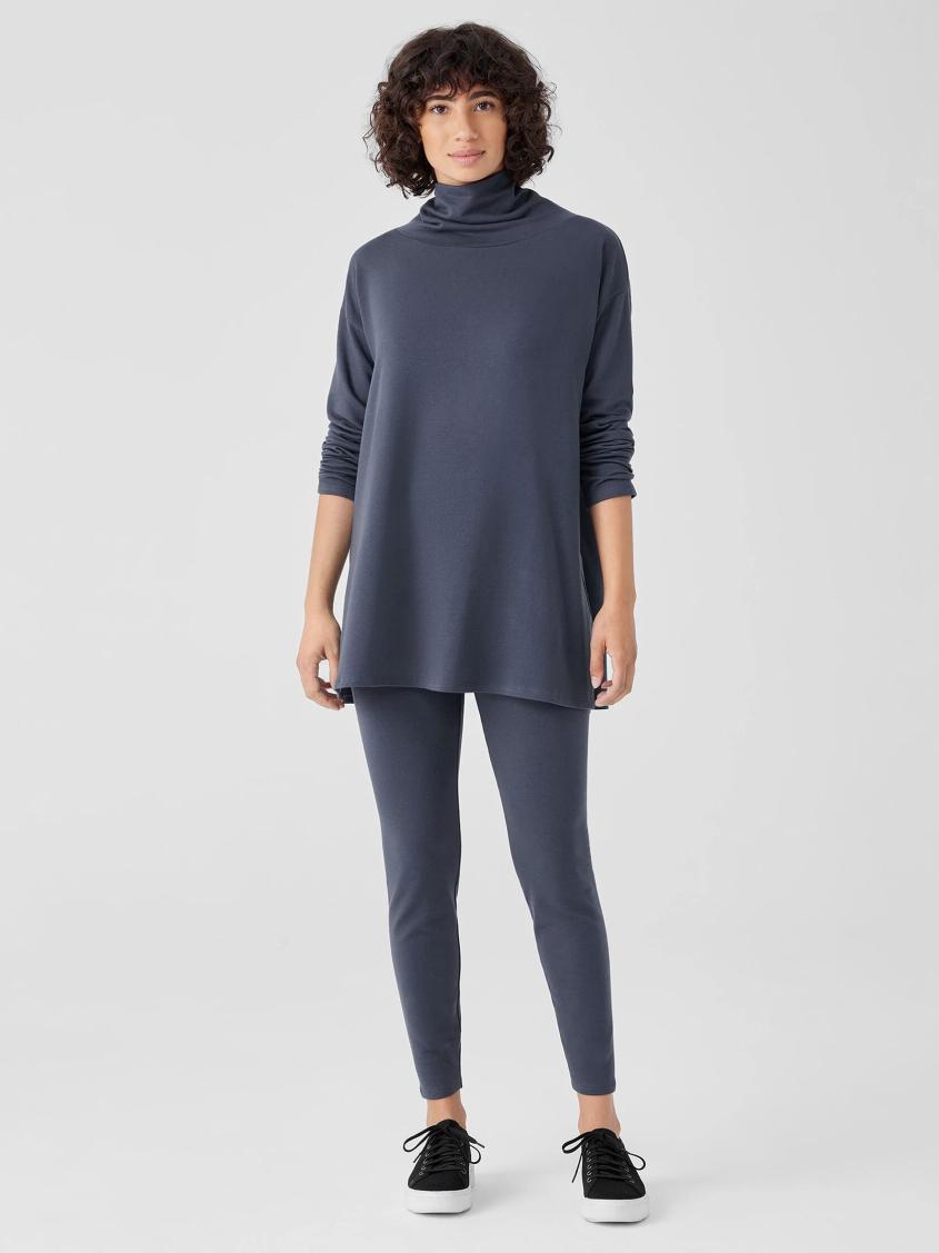 Eileen Fisher Pants, Shorts &amp; Jumpsuits | Cozy Brushed Terry Hug High-Waisted Leggings Ocean - Women