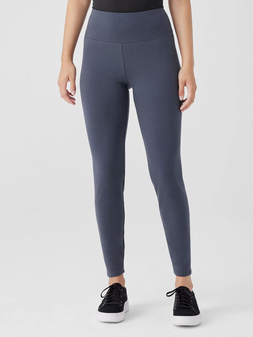 Eileen Fisher Pants, Shorts &amp; Jumpsuits | Cozy Brushed Terry Hug High-Waisted Leggings Ocean - Women