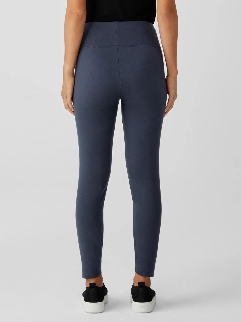 Eileen Fisher Pants, Shorts &amp; Jumpsuits | Cozy Brushed Terry Hug High-Waisted Leggings Ocean - Women