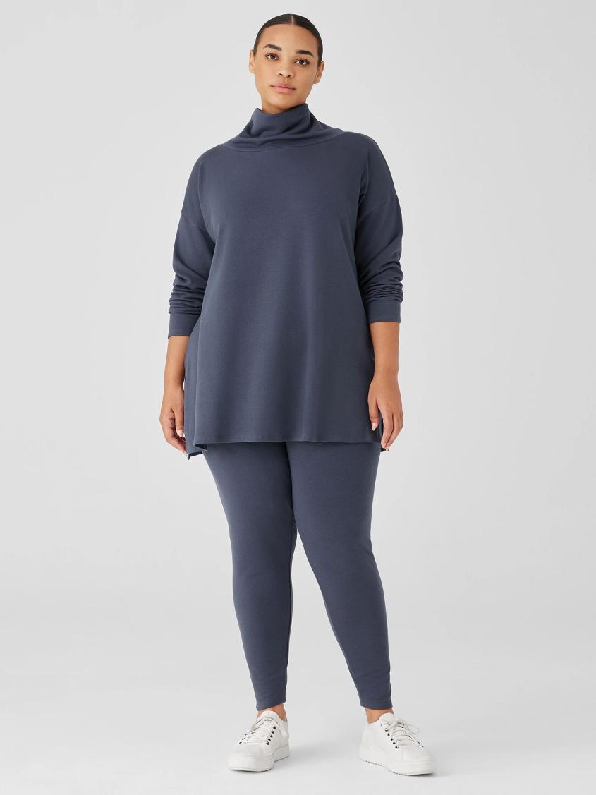 Eileen Fisher Pants, Shorts &amp; Jumpsuits | Cozy Brushed Terry Hug High-Waisted Leggings Ocean - Women