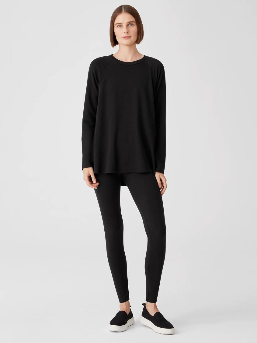 Eileen Fisher Pants, Shorts &amp; Jumpsuits | Cozy Brushed Terry Hug Leggings Black - Women