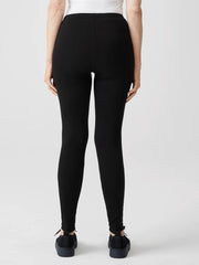 Eileen Fisher Pants, Shorts &amp; Jumpsuits | Cozy Brushed Terry Hug Leggings Black - Women
