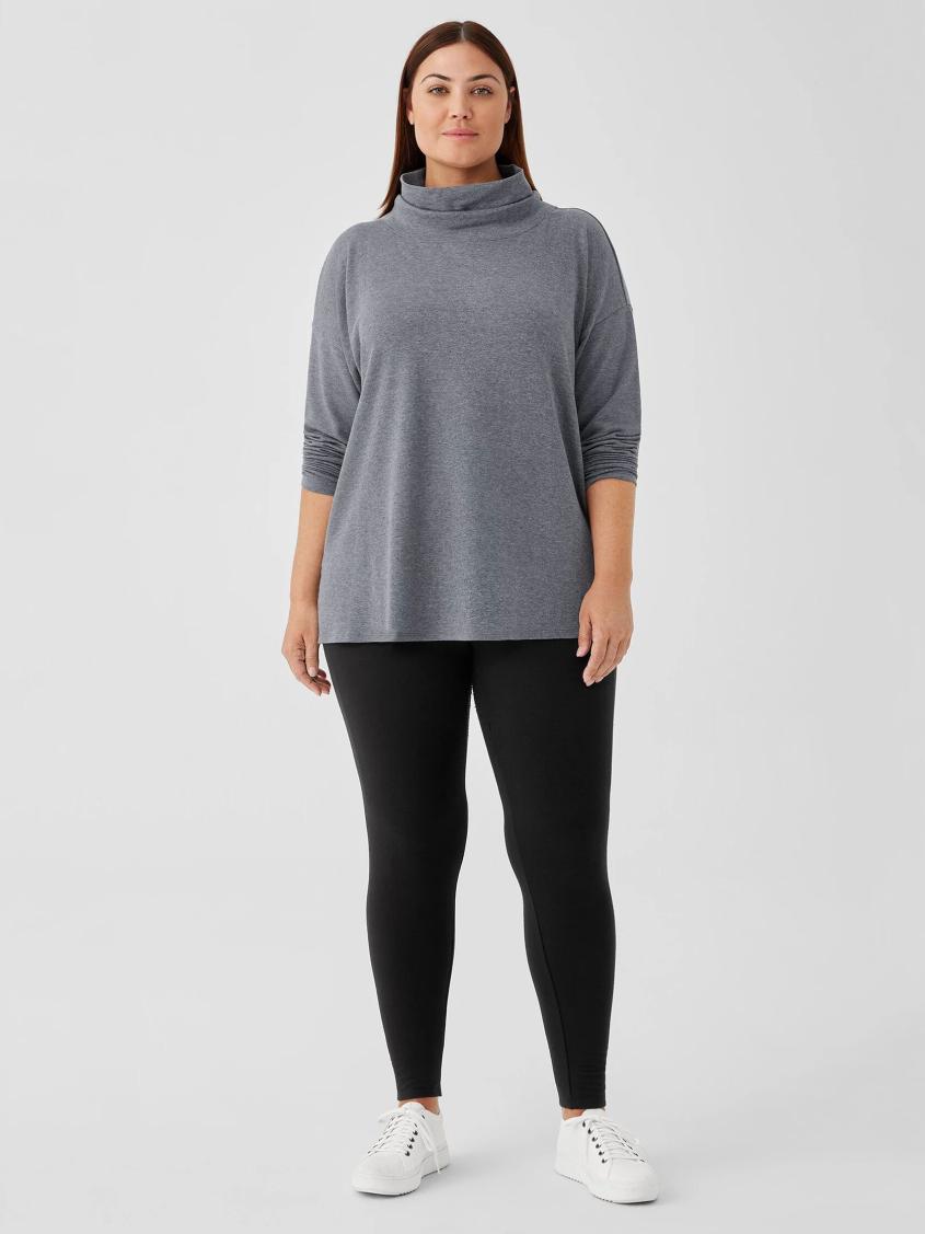 Eileen Fisher Pants, Shorts &amp; Jumpsuits | Cozy Brushed Terry Hug Leggings Black - Women