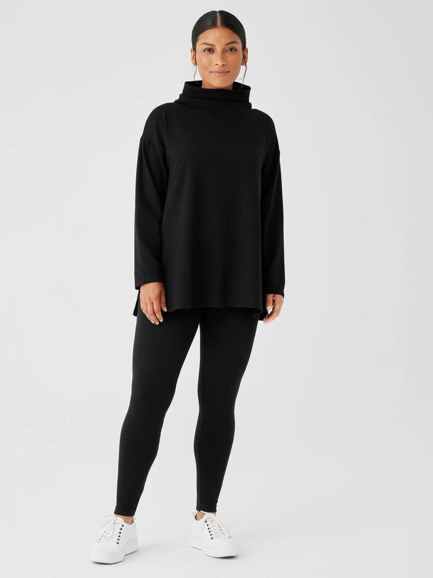 Eileen Fisher Pants, Shorts &amp; Jumpsuits | Cozy Brushed Terry Hug Leggings Black - Women