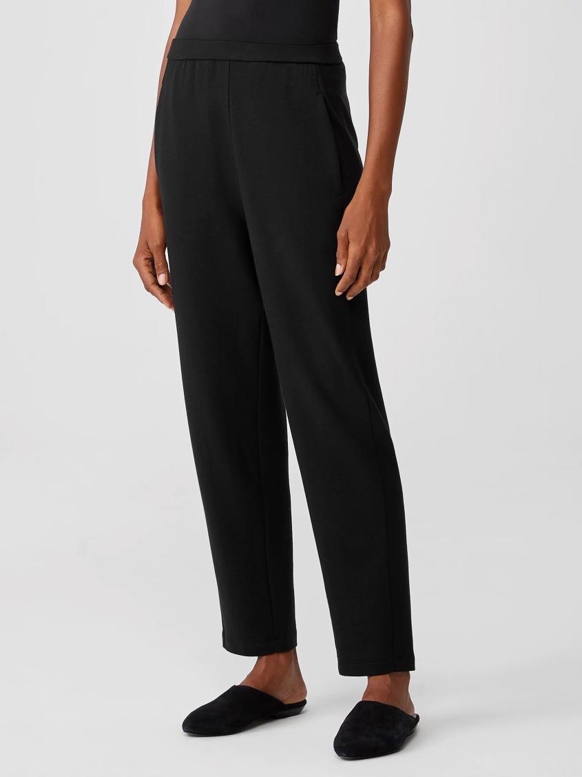 Eileen Fisher Pants, Shorts &amp; Jumpsuits | Cozy Brushed Terry Hug Slouchy Pant Black - Women