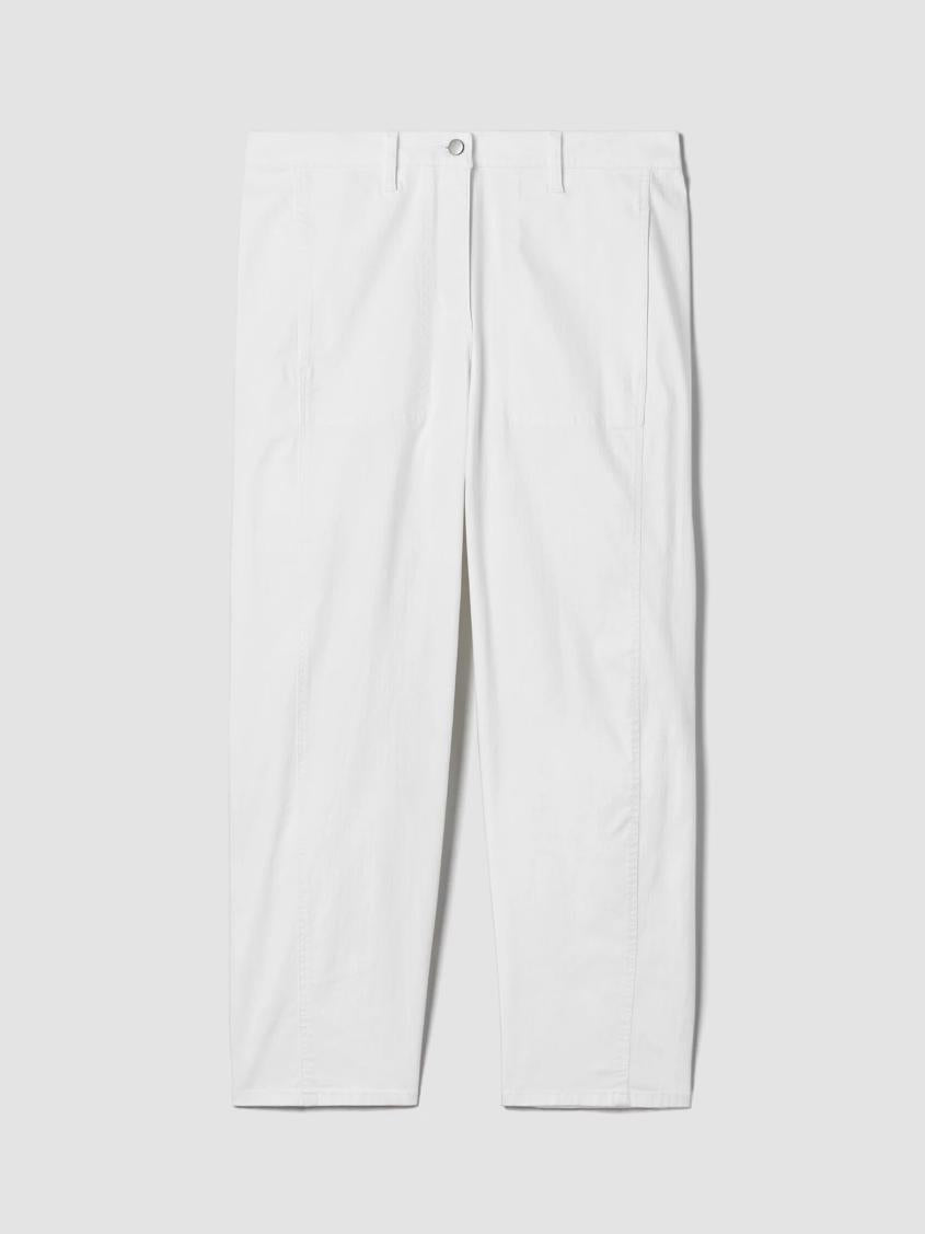 Eileen Fisher Pants, Shorts &amp; Jumpsuits | Organic Cotton Denim Lantern Jean White - Women