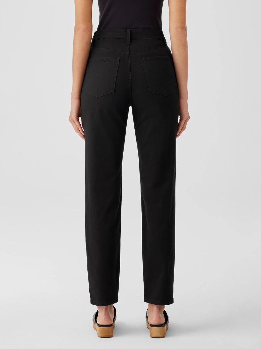 Eileen Fisher Pants, Shorts &amp; Jumpsuits | Organic Cotton Denim Slim Jean Black - Women