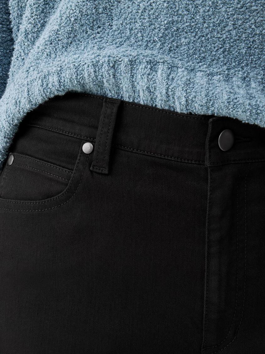 Eileen Fisher Pants, Shorts &amp; Jumpsuits | Organic Cotton Denim Slim Jean Black - Women