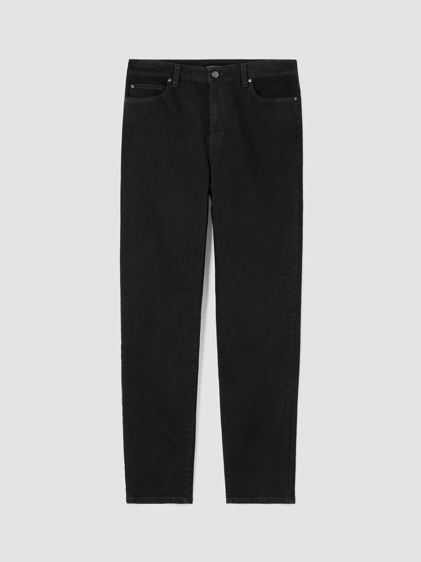 Eileen Fisher Pants, Shorts &amp; Jumpsuits | Organic Cotton Denim Slim Jean Black - Women
