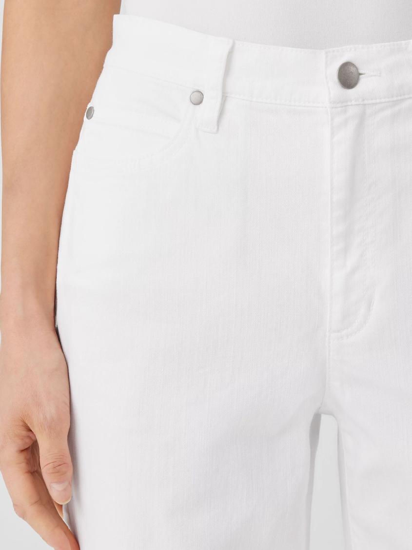 Eileen Fisher Pants, Shorts &amp; Jumpsuits | Organic Cotton Denim Slim Jean White - Women
